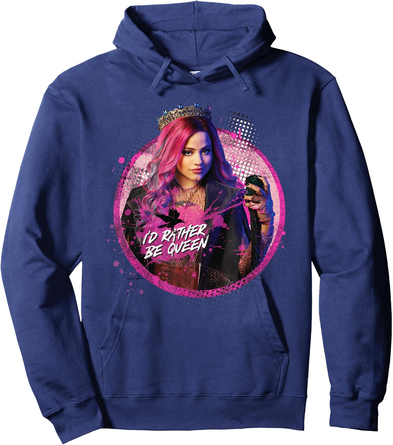 Disney Descendants 3 Audrey I'd Rather Be Queen Hoodie - Hoodie | Navy