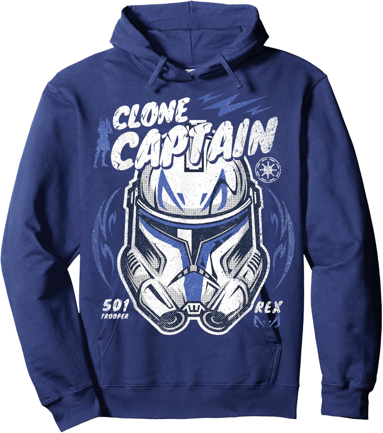 Star Wars Clone Wars Clone Captain Rex Hoodie - Hoodie | Navy