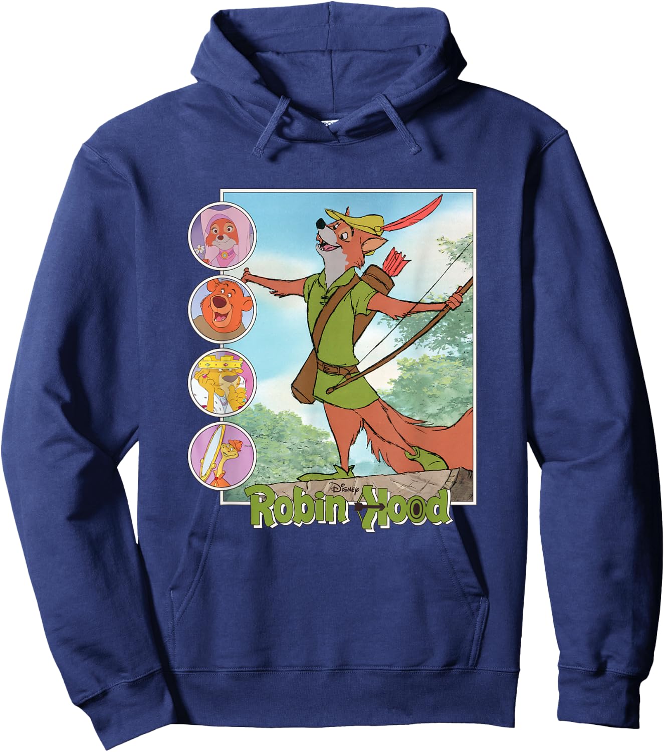 Disney Robin Hood Classic Disney Film Retro Hoodie - Hoodie | Navy
