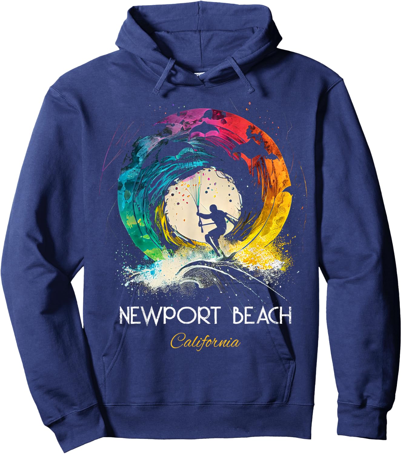 Newport Beach California Hoodie - Hoodie | Navy