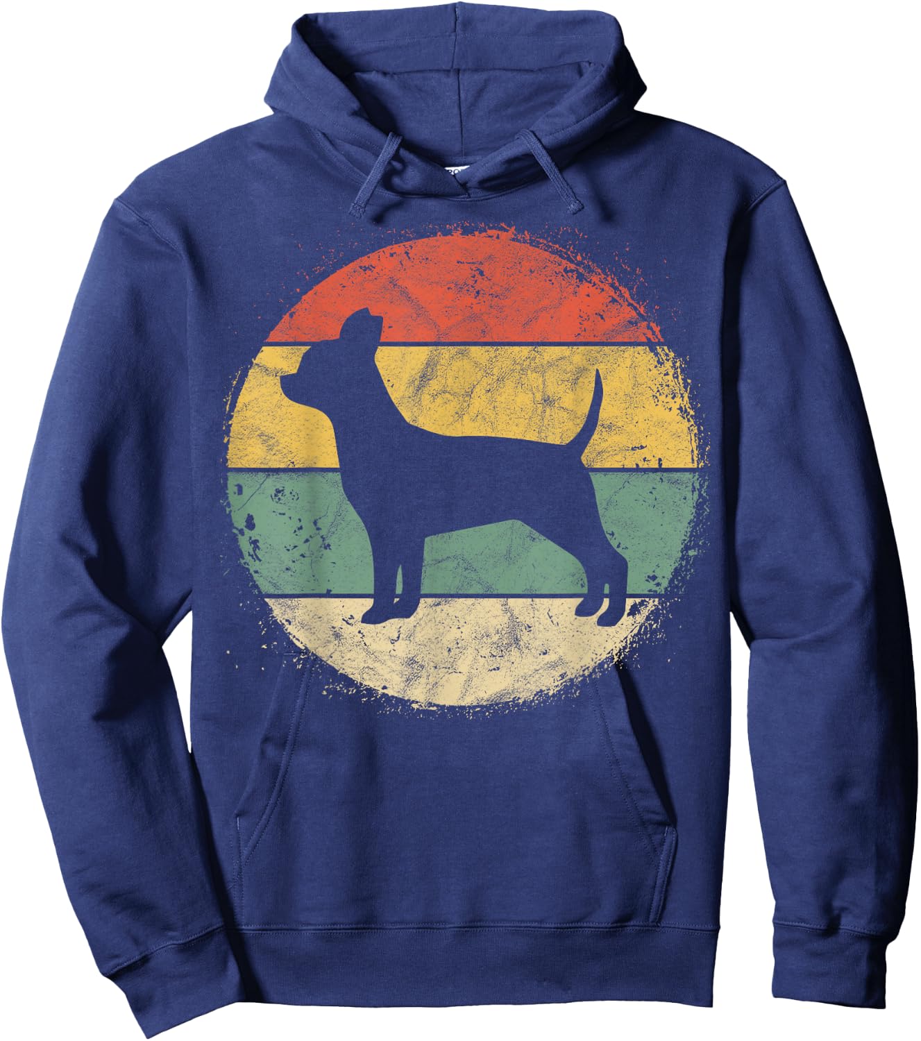 Circular Retro Chihuahua Owner Gift Chi-chi Parents Dog Mom Men Women Girls Kids Hoodie - Hoodie | Navy
