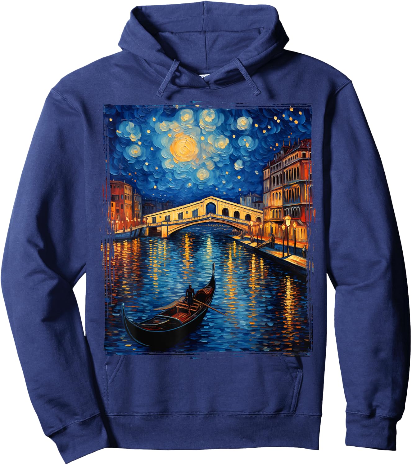 The Rialto Bridge Venice Italy Venezia Italian Souvenir Hoodie - Hoodie | Navy