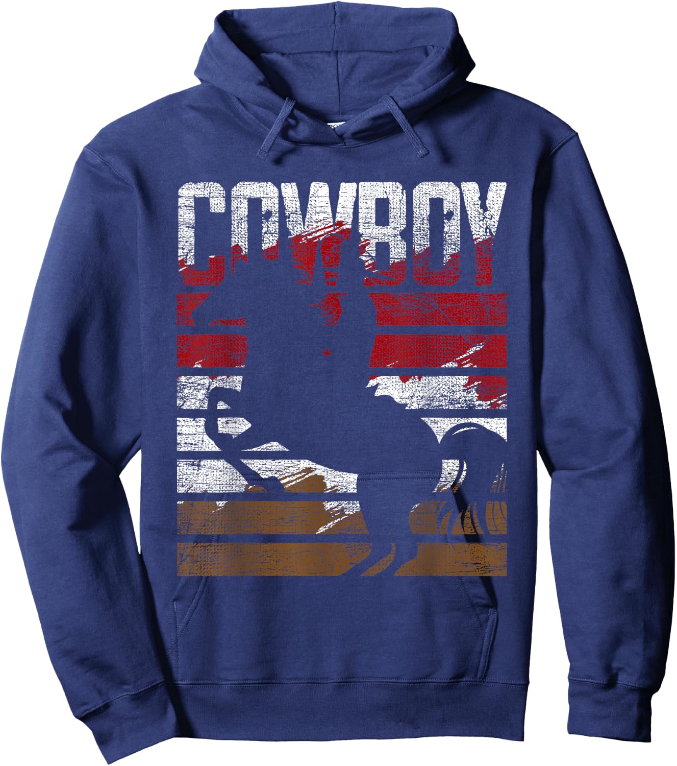 Retro Cowboy Hoodie - Hoodie | Navy