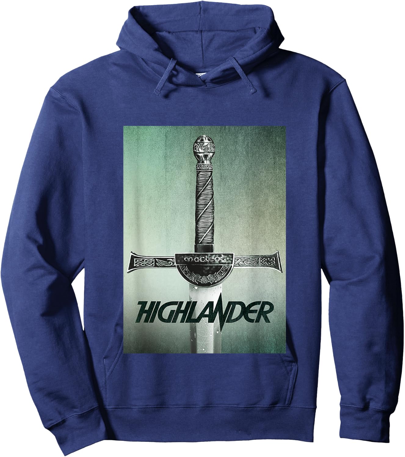 Highlander 1986 Macleod Broadsword Hoodie - Hoodie | Navy