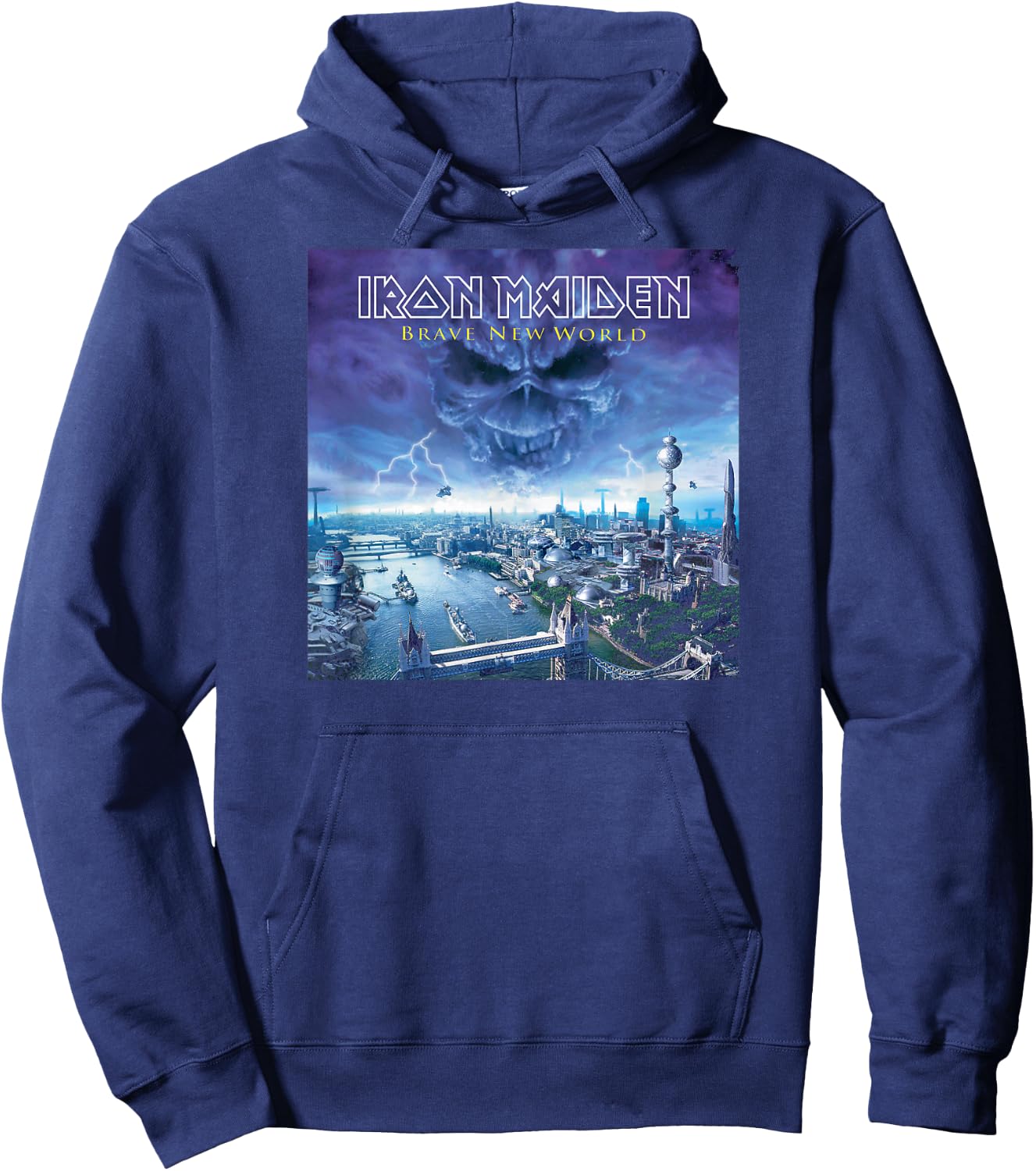 Iron Maiden - Brave New World Hoodie - Hoodie | Navy