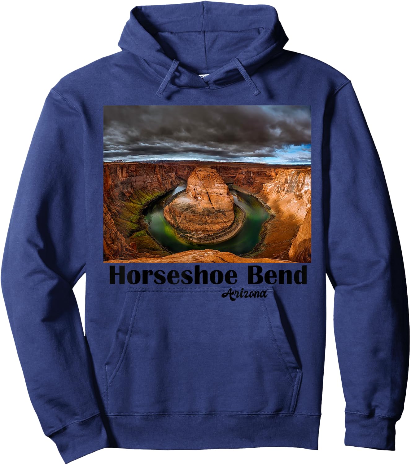 Historic Horseshoe Bend Souvenir Page Arizona Lake Powell Hoodie - Hoodie | Navy