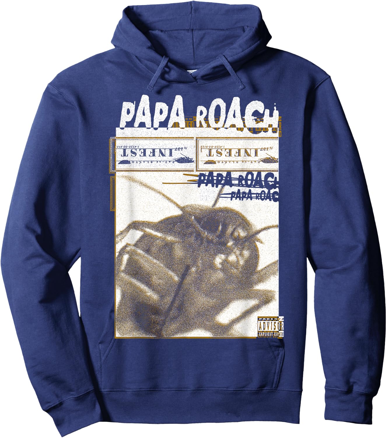 Papa Roach - Official Merchandise - Infest Photo Hoodie - Hoodie | Navy