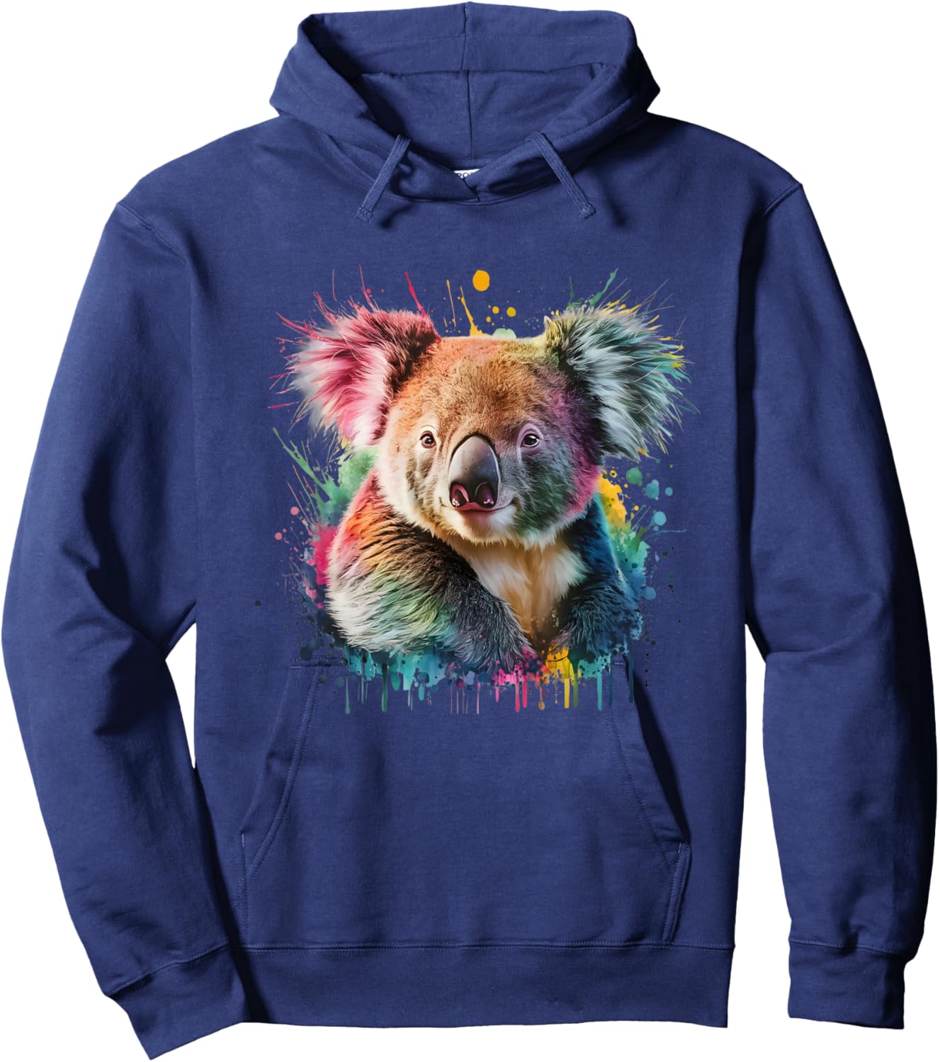 Koala Bear Men Woman Colorful Watercolor Koala Bear Hoodie - Hoodie | Navy