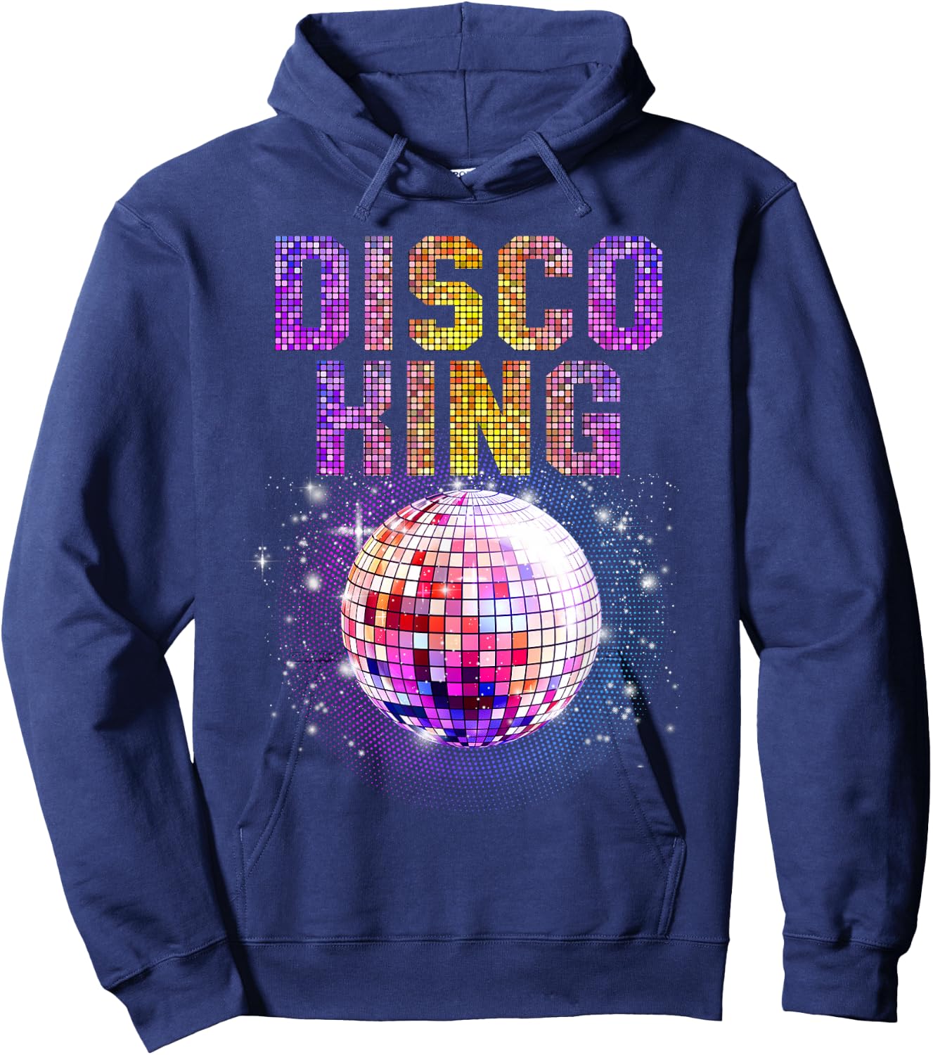 Best Disco Art Boys Groovy Dance Music Disco Lover Hoodie - Hoodie | Navy