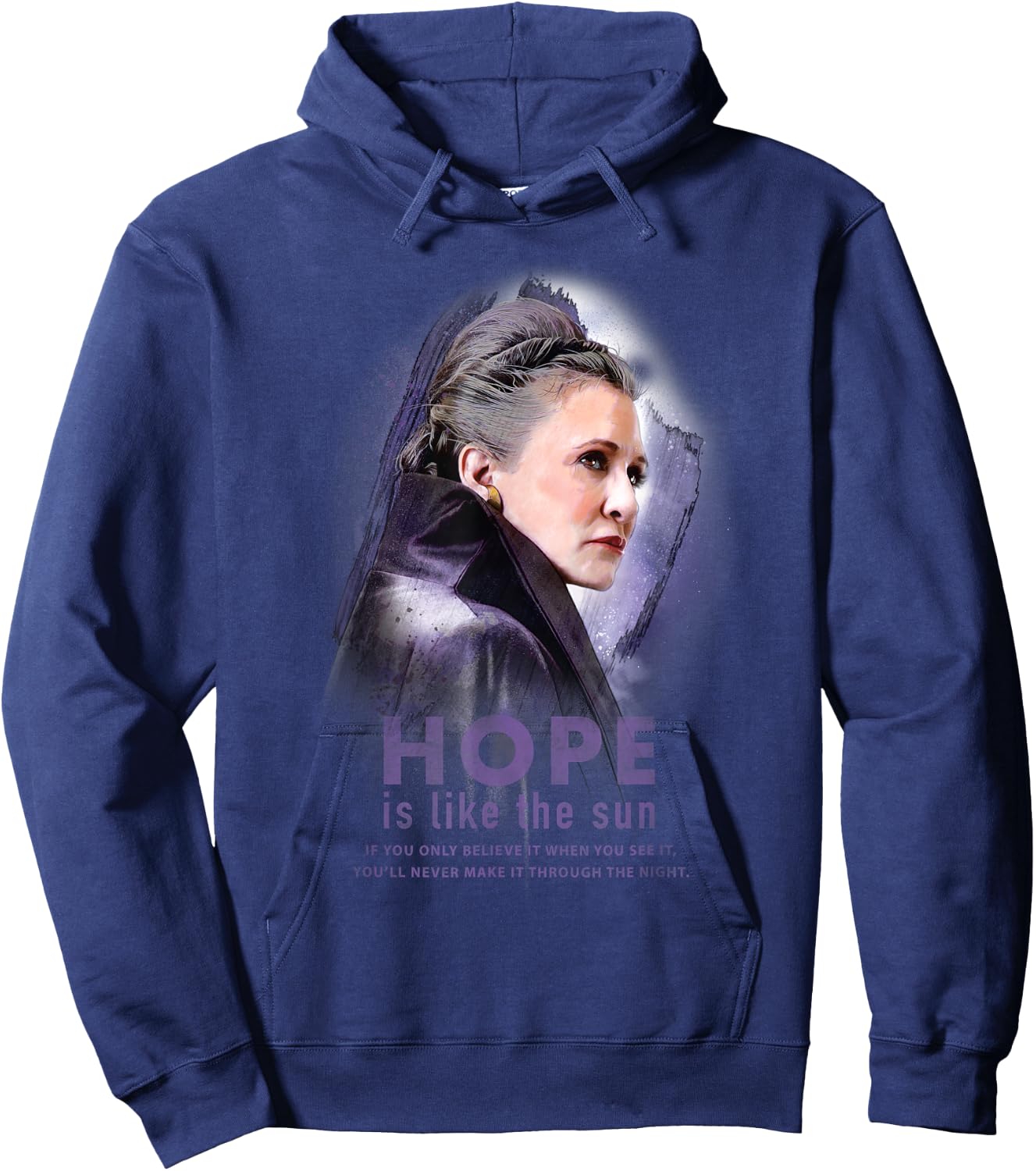 Star Wars General Leia Organa Hope Is Like the Sun Hoodie - Hoodie | Navy
