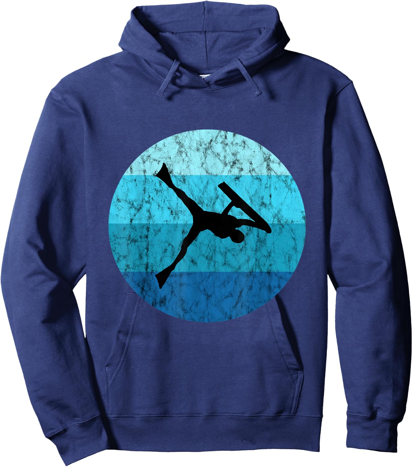 Bodyboard Surfer Retro Vintage Ocean Water Sport Bodyboarder Hoodie - Hoodie | Navy