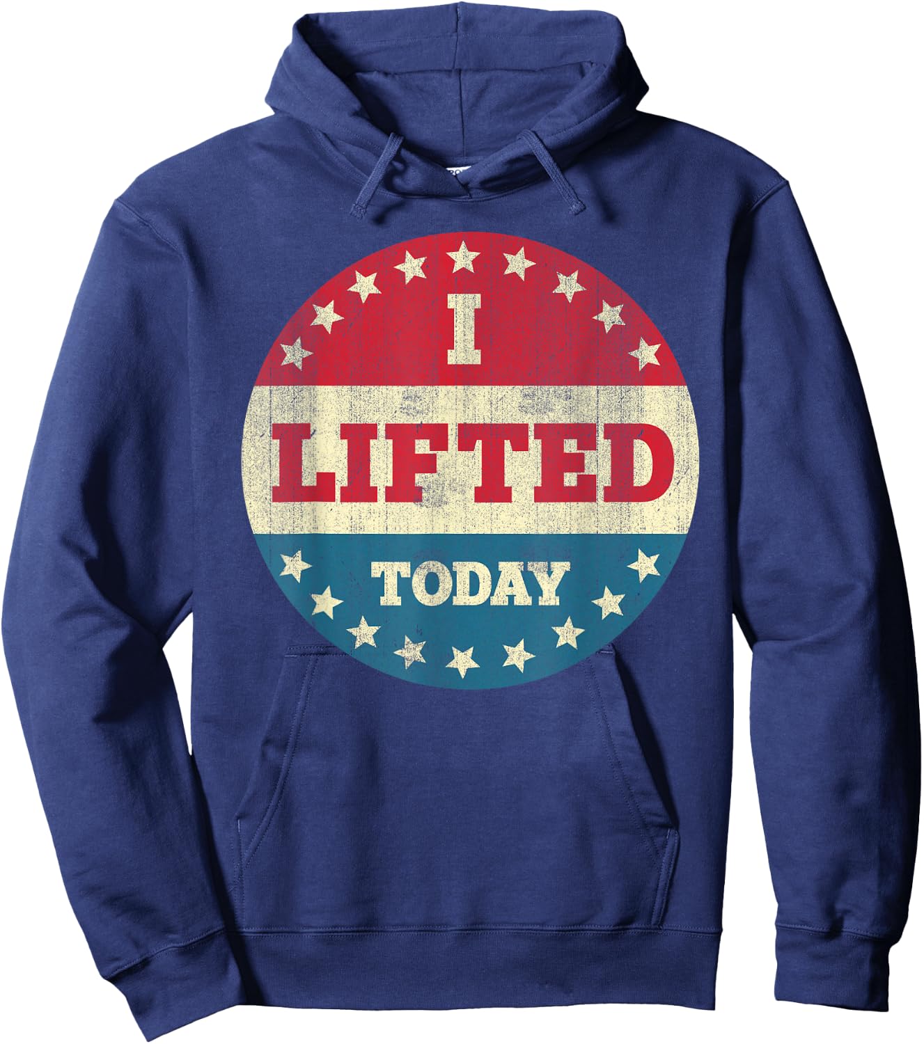 I Lifted Today Weightlifting Fitness Gym Hoodie - Hoodie | Navy