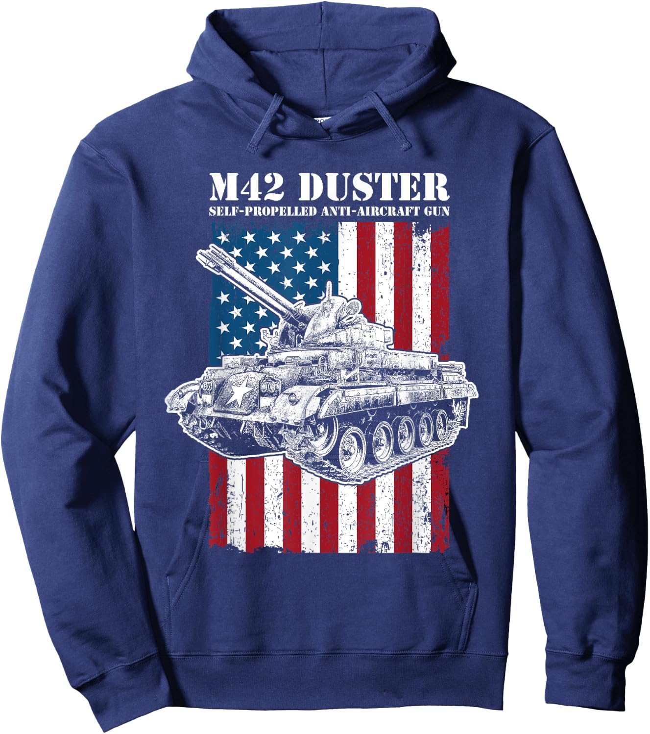 M42 Duster Self-Propelled Anti-Aircraft Gun Hoodie - Hoodie | Navy