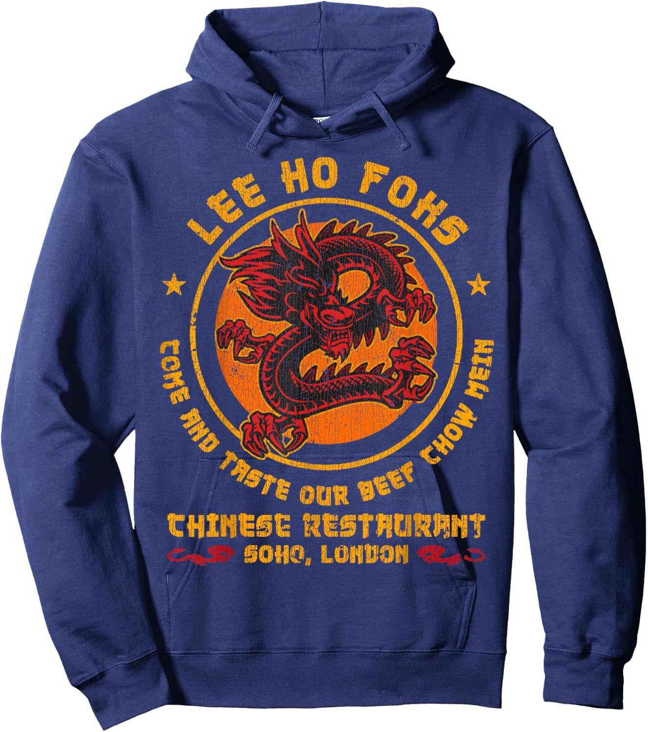 Vintage Lee Ho Fooks Chinese Restaurant Hoodie - Hoodie | Navy
