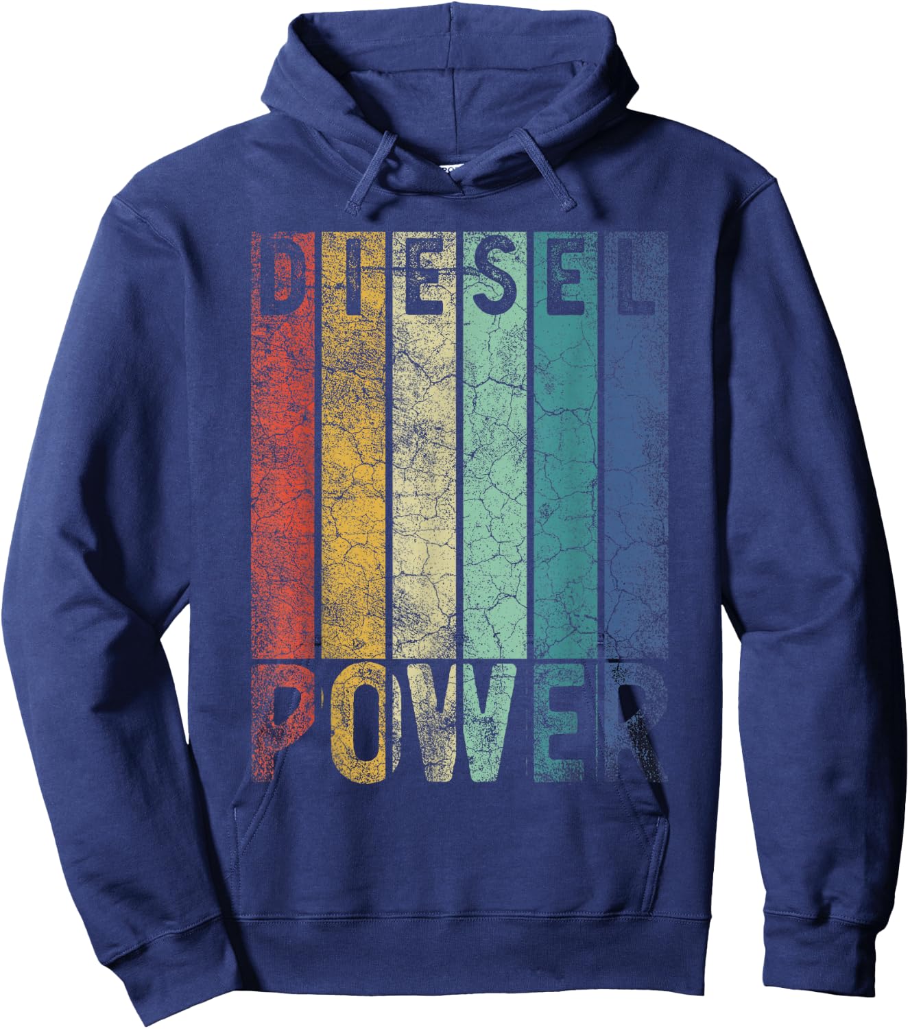 Vintage Diesel Power Funny Gift Car Mechanic Smoke Truck Hoodie - Hoodie | Navy
