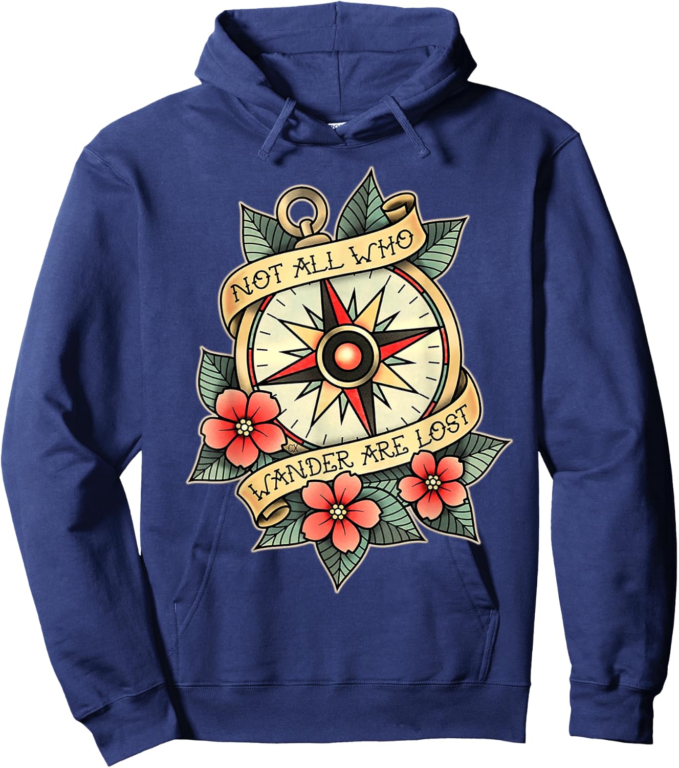 Not All Who Wander are Lost Hoodie - Hoodie | Navy