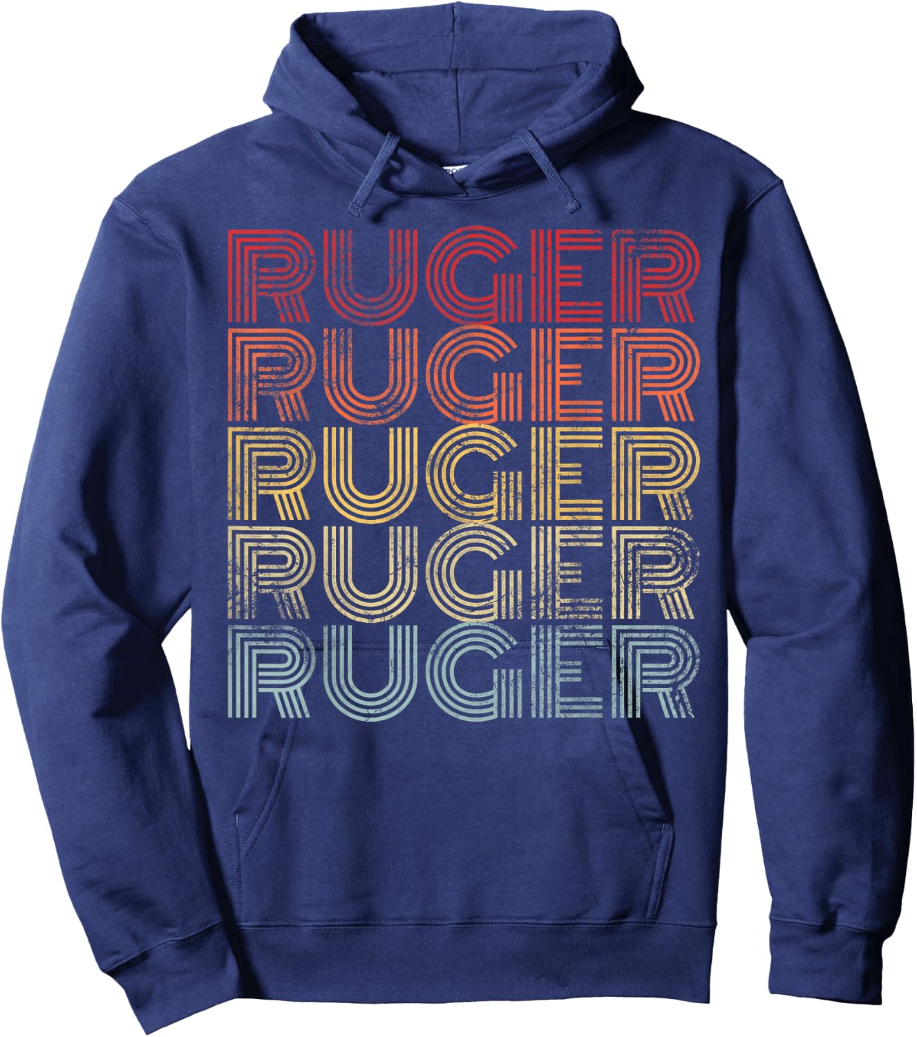 Ruger Family Matching American Football Player I Love Ruger Hoodie - Hoodie | Navy