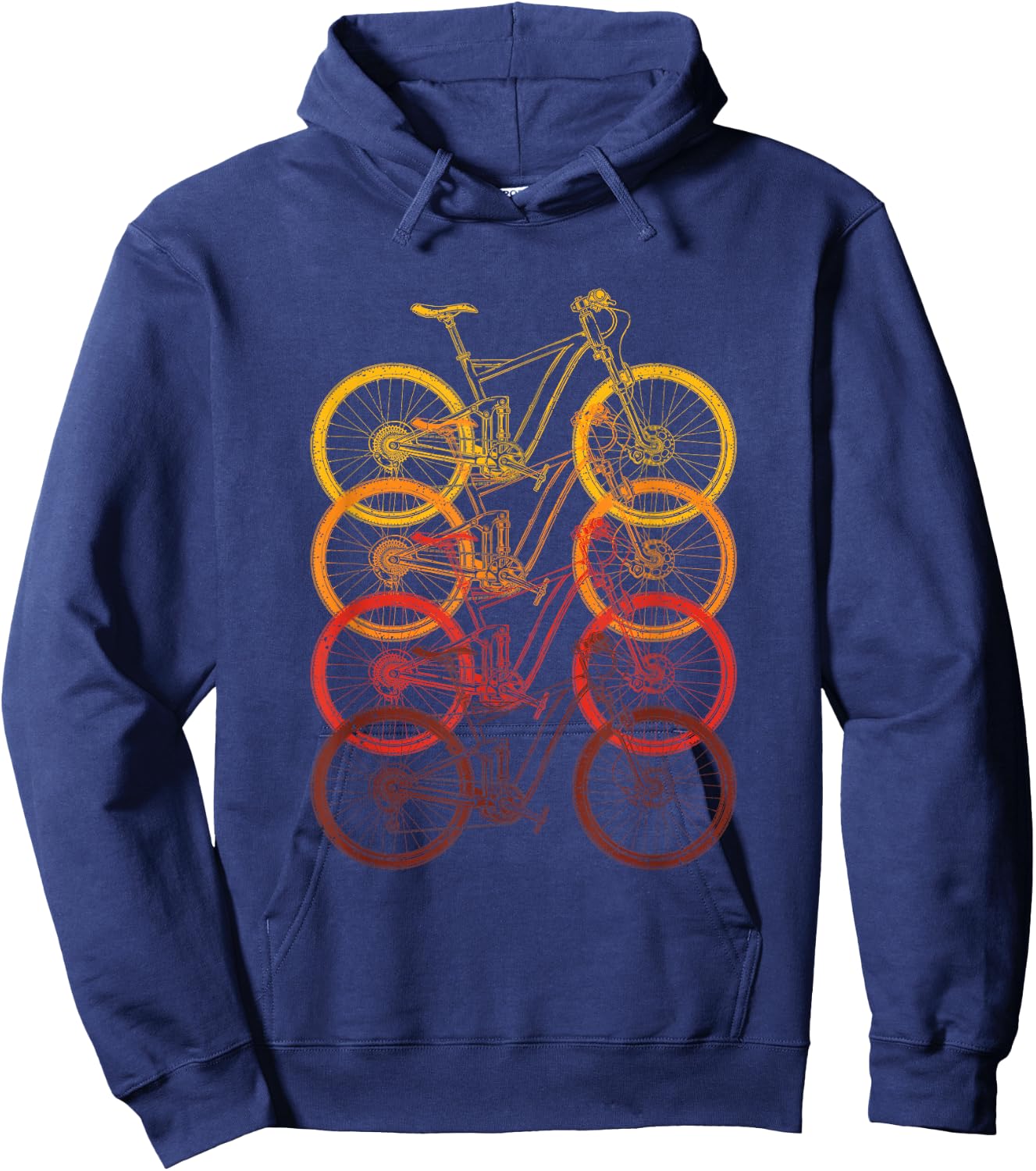 Bicycling Biker Cyclist Athlete Gift Bicycle Hoodie - Hoodie | Navy