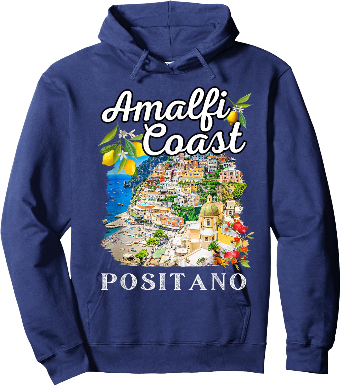 Italy Positano Amalfi Coast Positano Hoodie - Hoodie | Navy