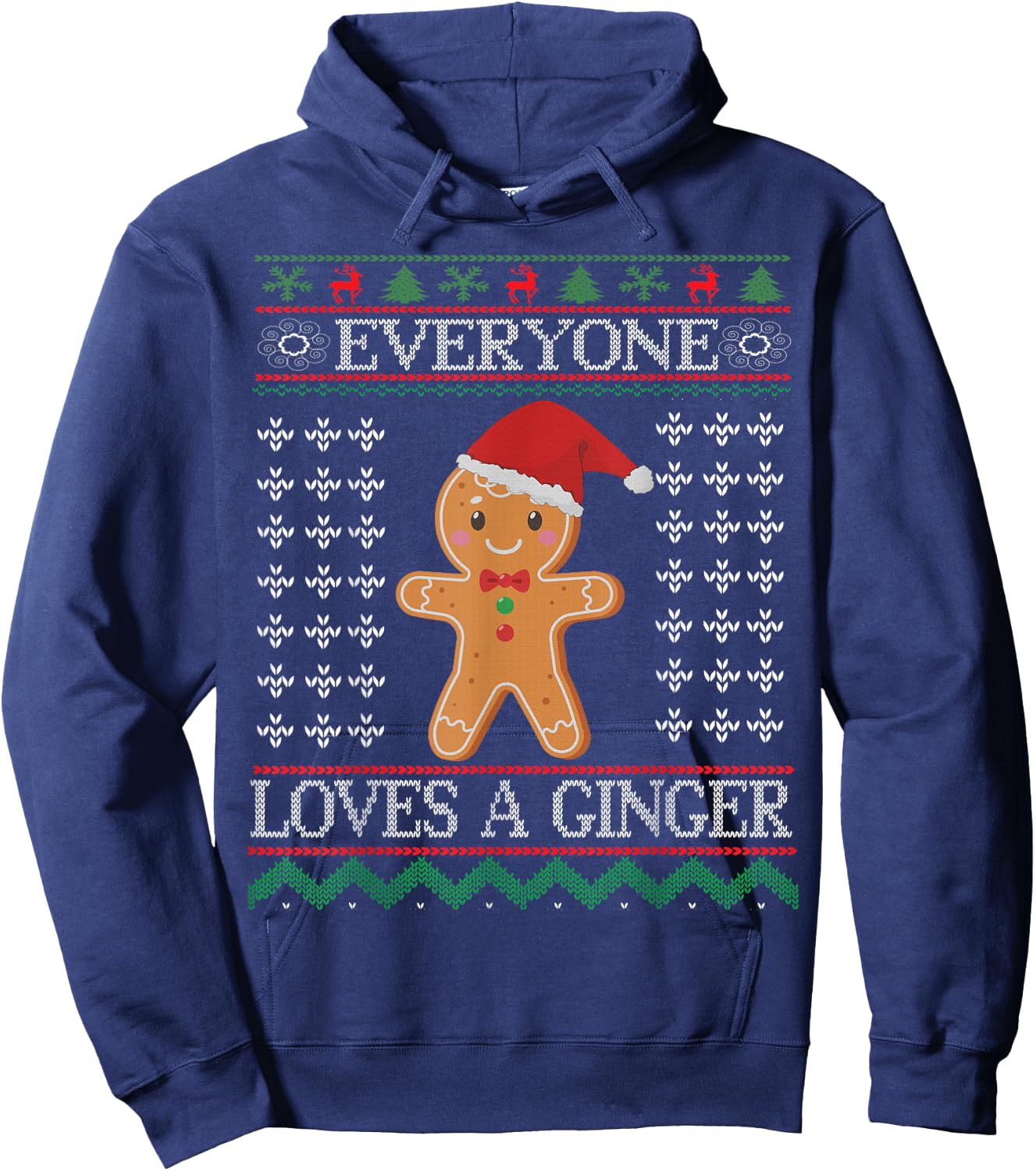 Everyone Loves A Ginger - Fun Outfit For Christmas, Costume Hoodie - Hoodie | Navy