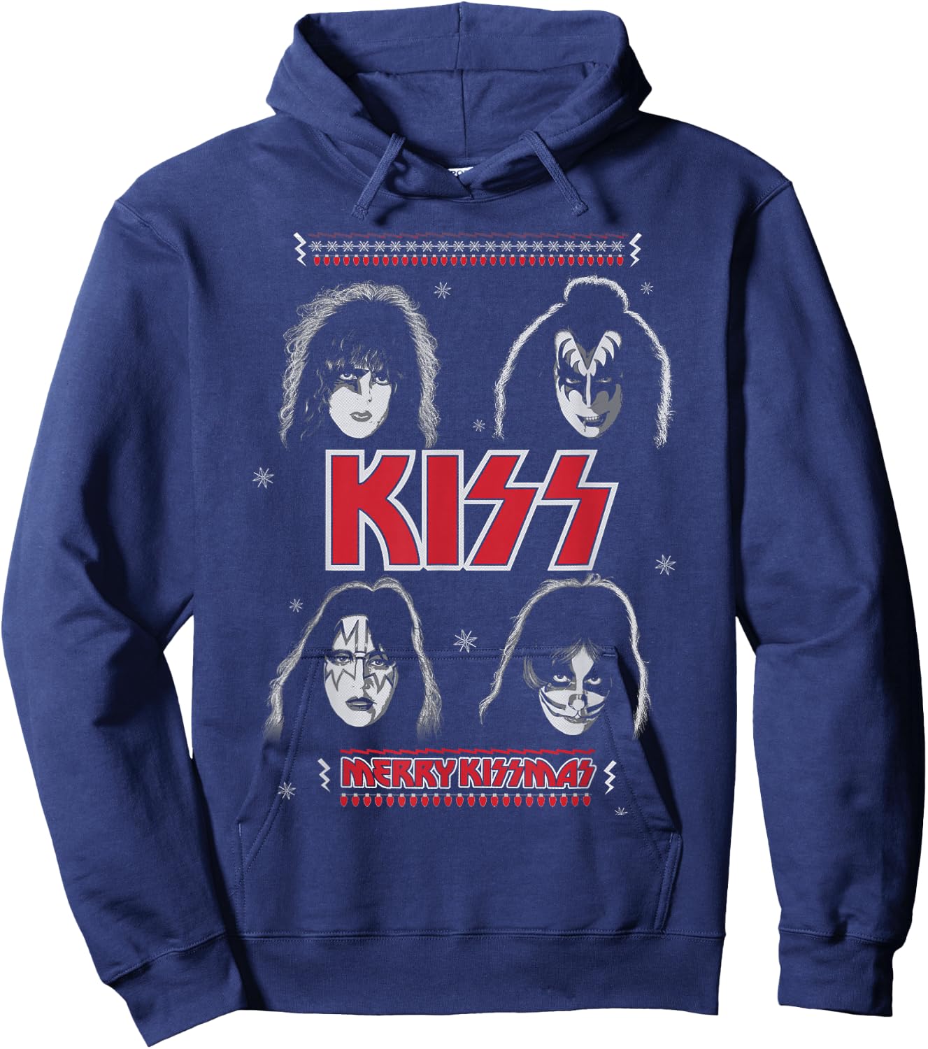 KISS - Merry KISSmas Hoodie - Hoodie | Navy