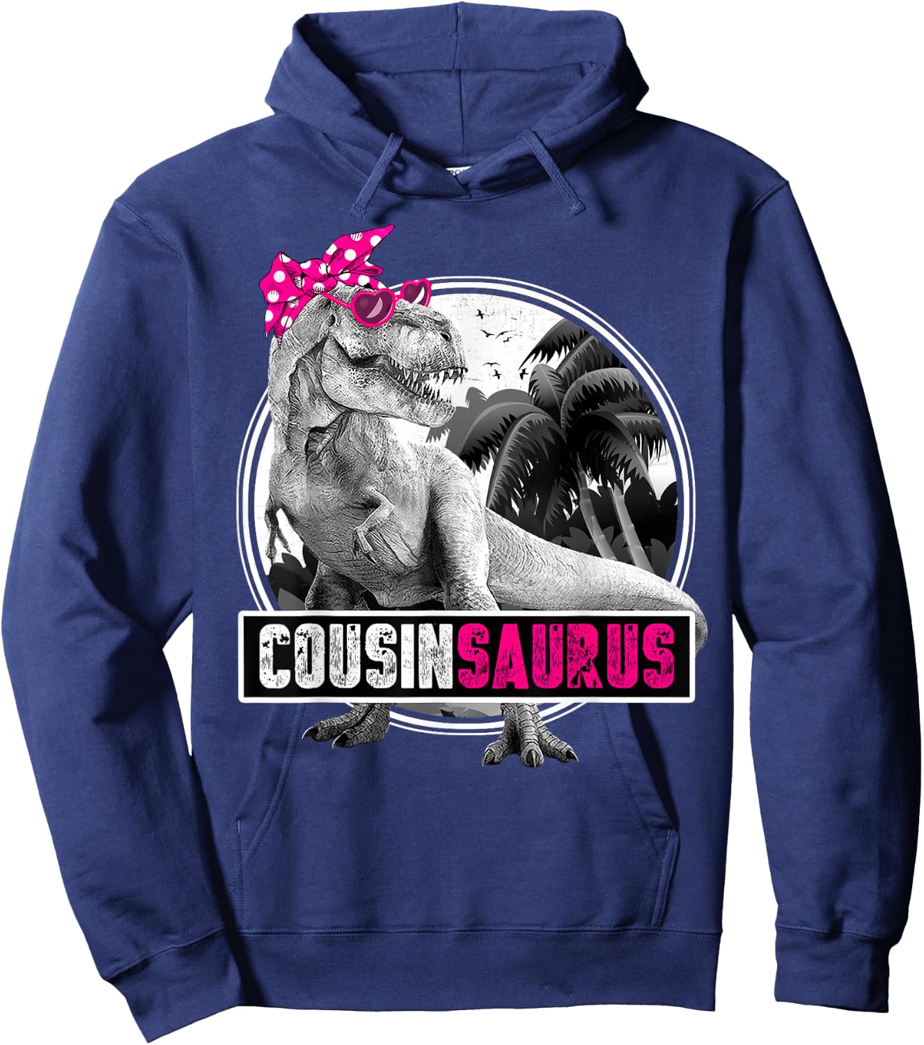 Dinosaur Family Dinosaurier - Women, Dinosaur Fans - Black - - Short Sleeve - Small - Classic Fit - Cotton 60%, Polyester 40% Hoodie - Hoodie | Navy