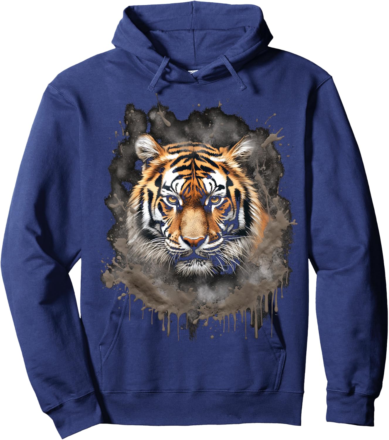 White Tiger Iconic Bengal Sumatran Tigers Wildlife Hoodie - Hoodie | Navy