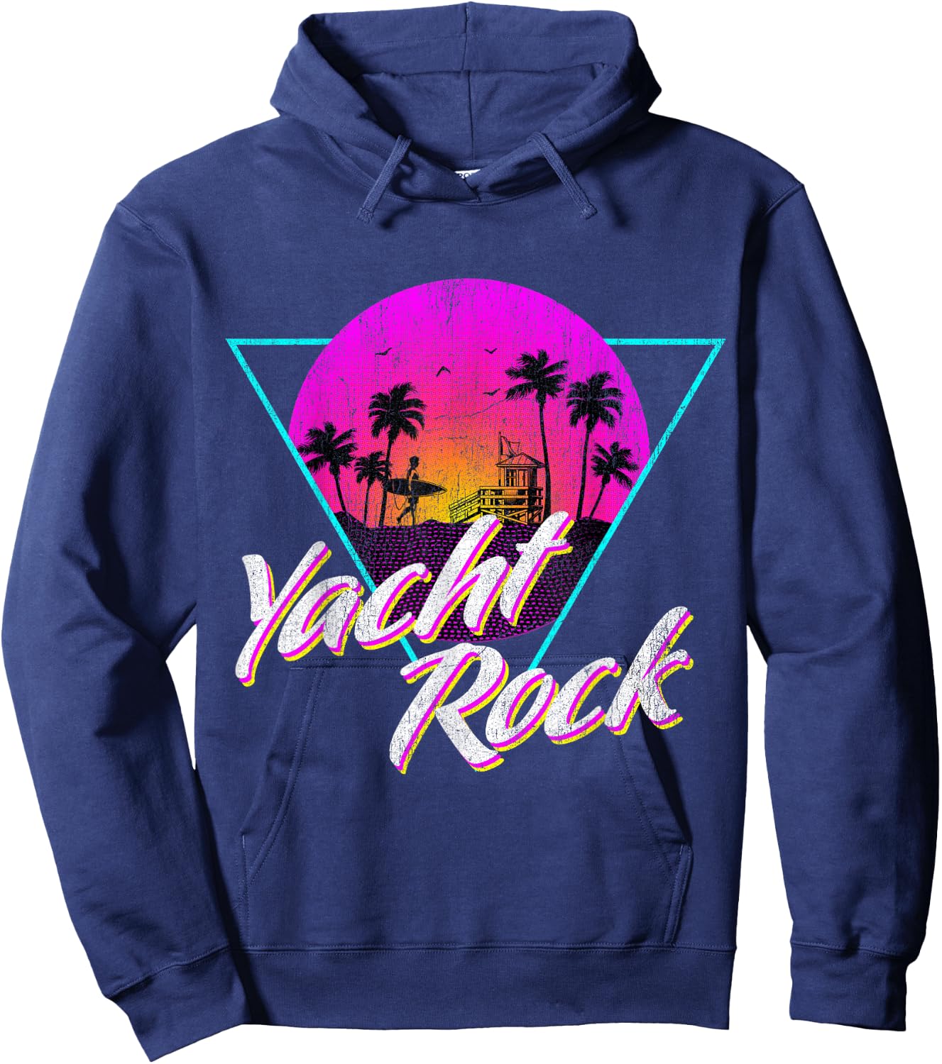 Yacht Rock Party Boat Drinking Beach Women Girls Kids Hoodie - Hoodie | Navy