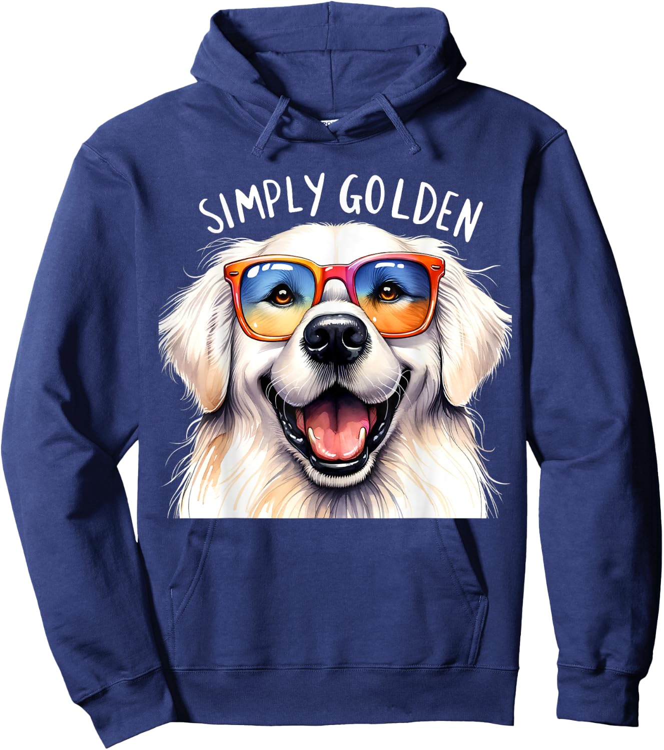 Simply Golden Retriever Mom Women Men Funny Dog Puppy Love Hoodie - Hoodie | Navy