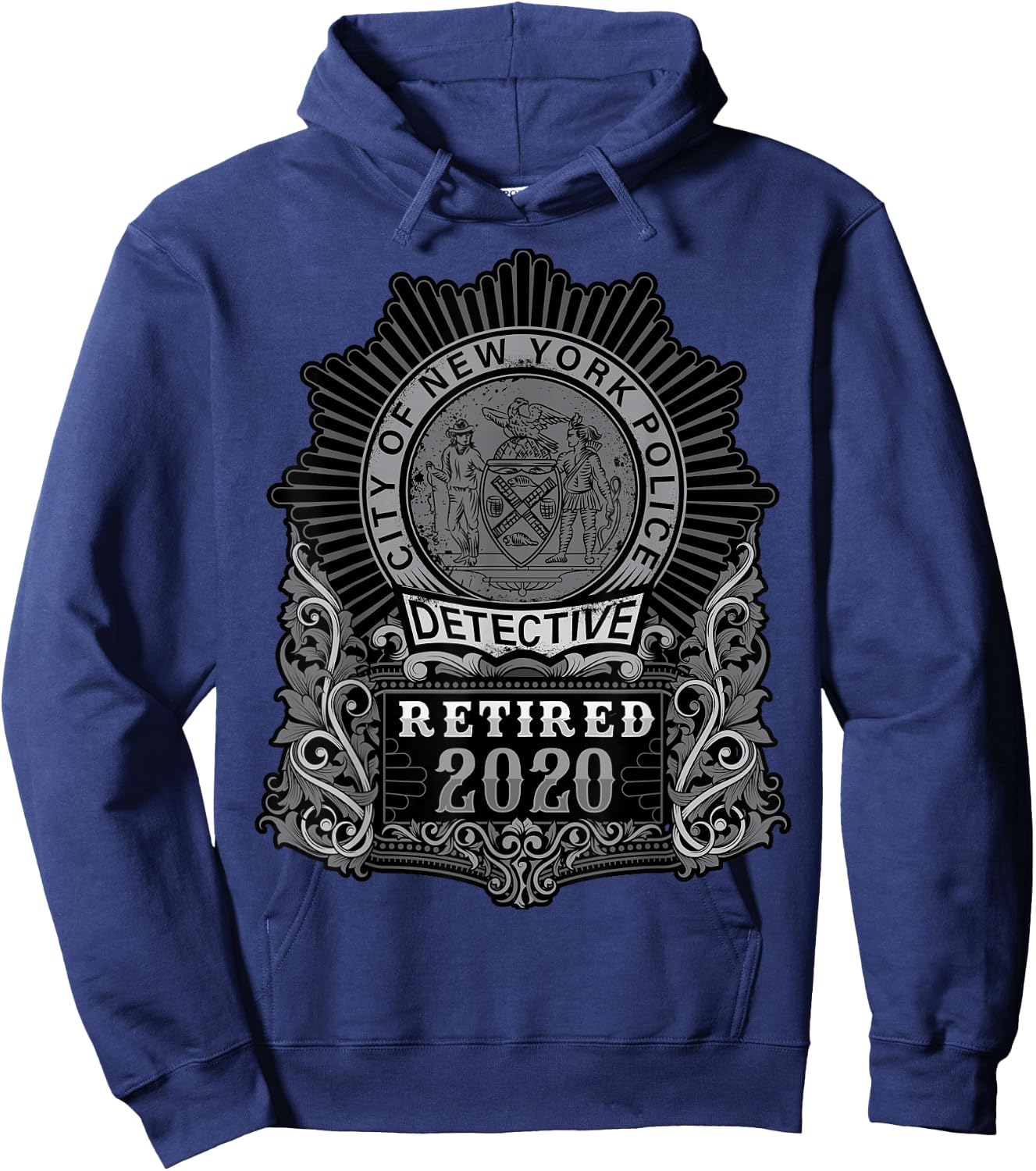 Retired NYPD Detective in 2020 Hoodie - Hoodie | Navy