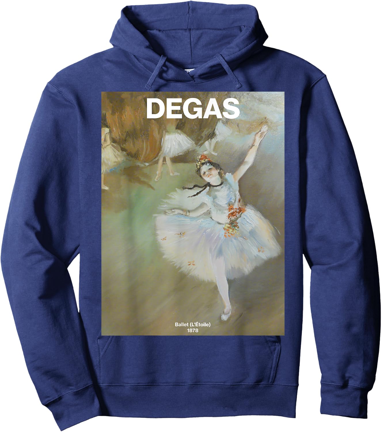 Degas – Ballet (L'Étoile) | Famous Painting Hoodie - Hoodie | Navy