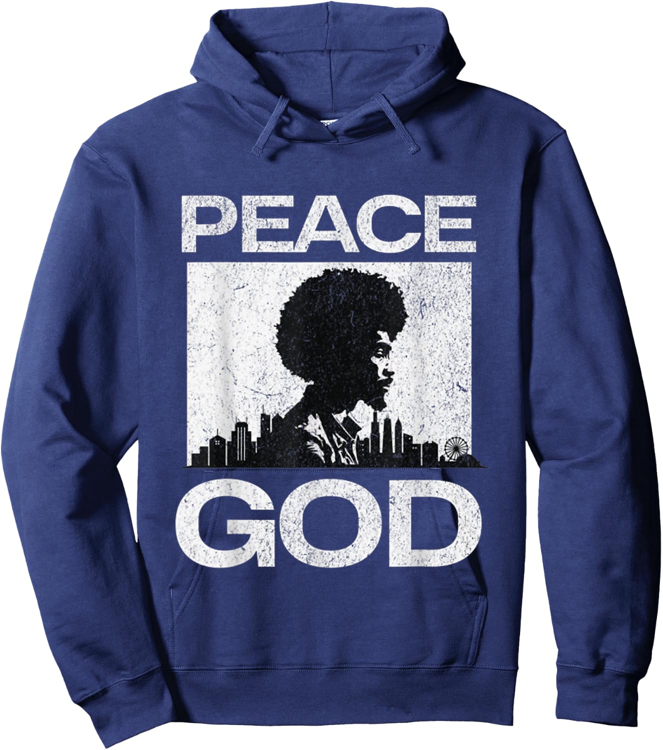 Peace God - 5 Percent Allah 7 Gods Earths Moorish Hoodie - Hoodie | Navy