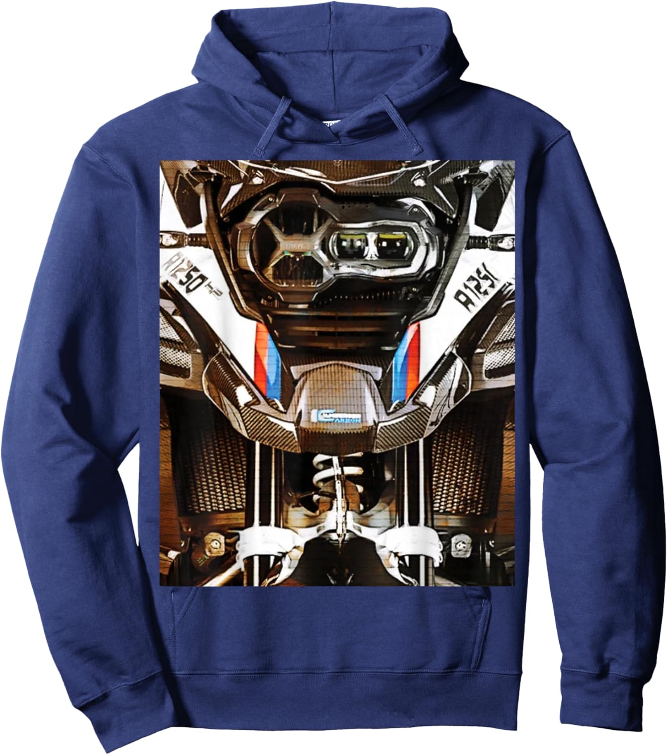 1250 GS Adventure Vintage Bike Enduro Motorcycle Hoodie - Hoodie | Navy