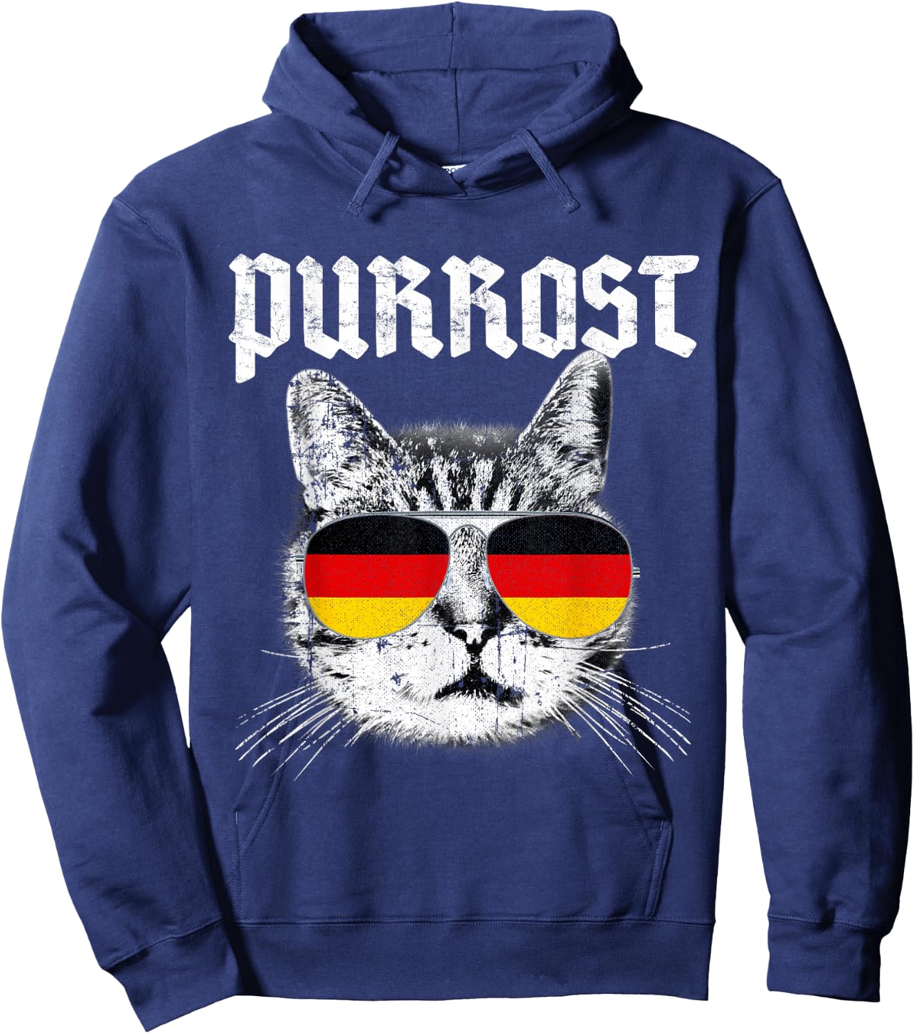 PURROST Prost Oktoberfest Cat Funny German Flag Kids Gift Hoodie - Hoodie | Navy