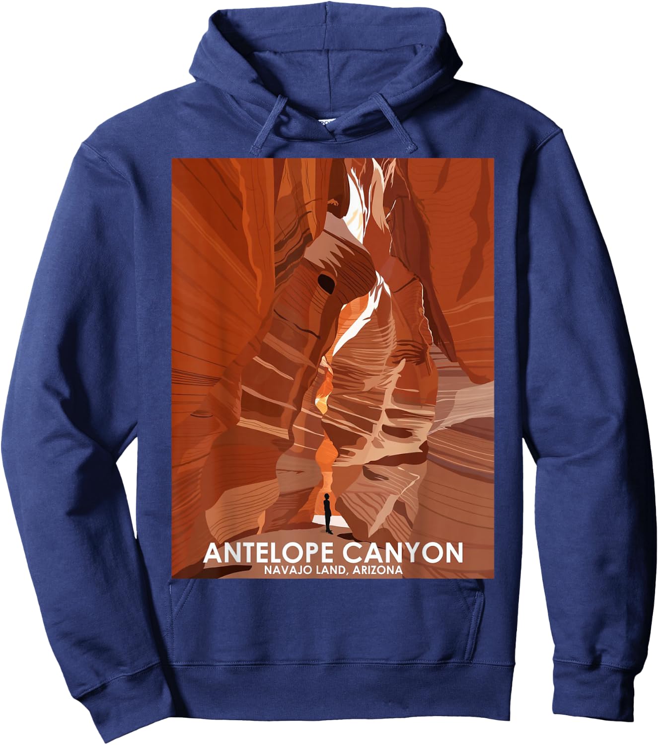 Antelope Canyon Arizona Hoodie - Hoodie | Navy