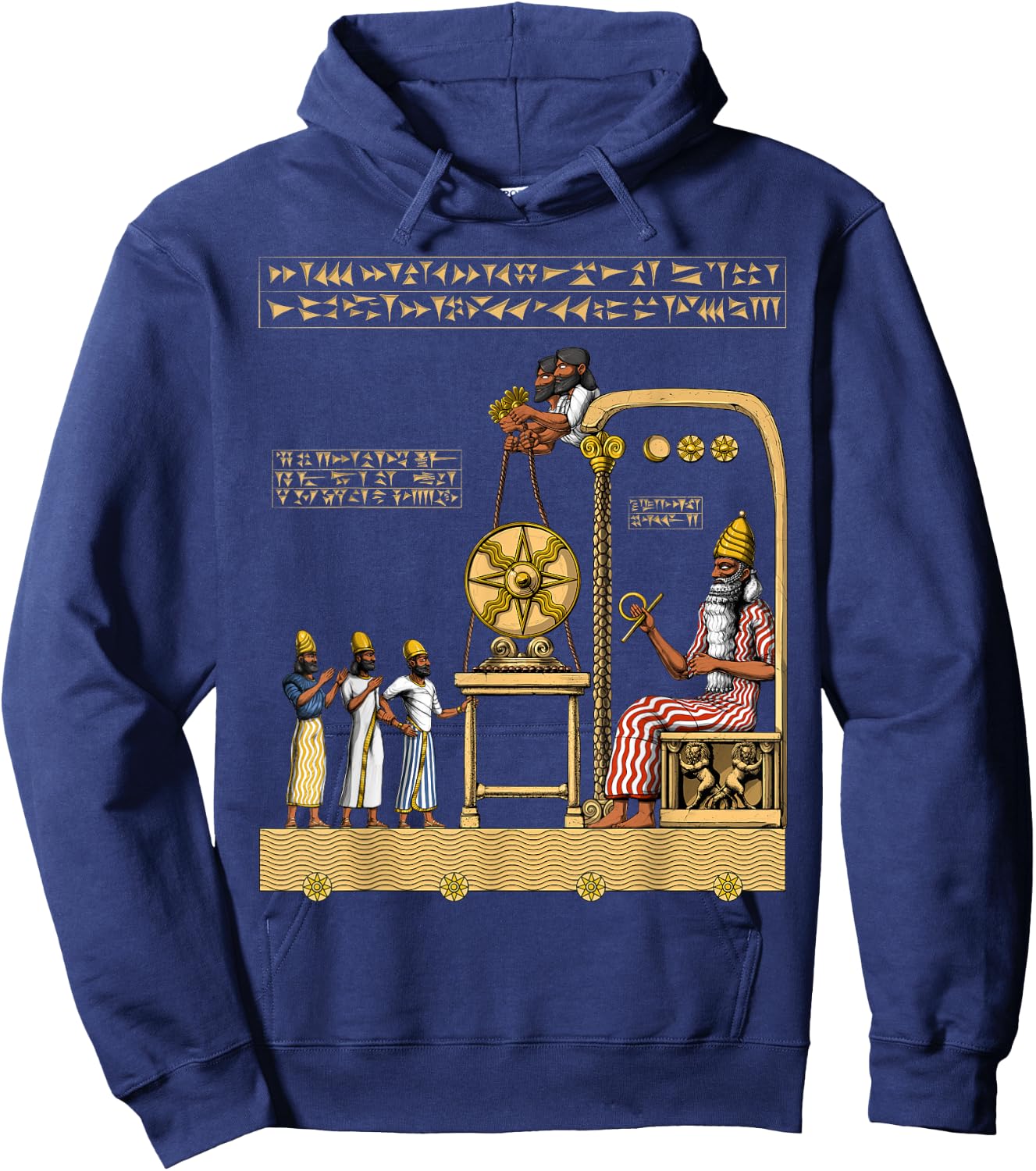 Anunnaki Alien Sumerian Gods Ancient Babylonian Hoodie - Hoodie | Navy
