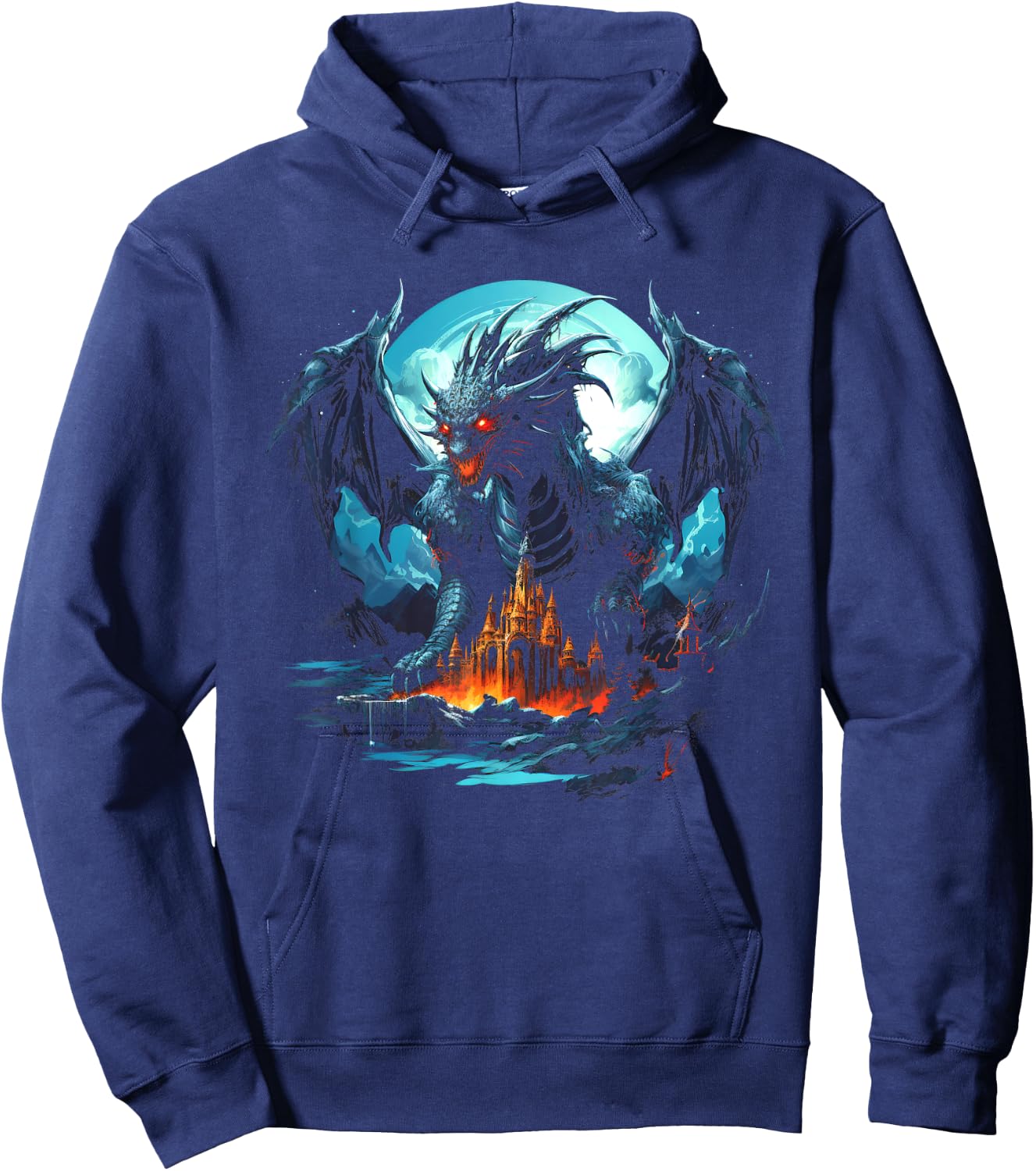 Frost Dragon Ice Dragon Hoodie - Hoodie | Navy