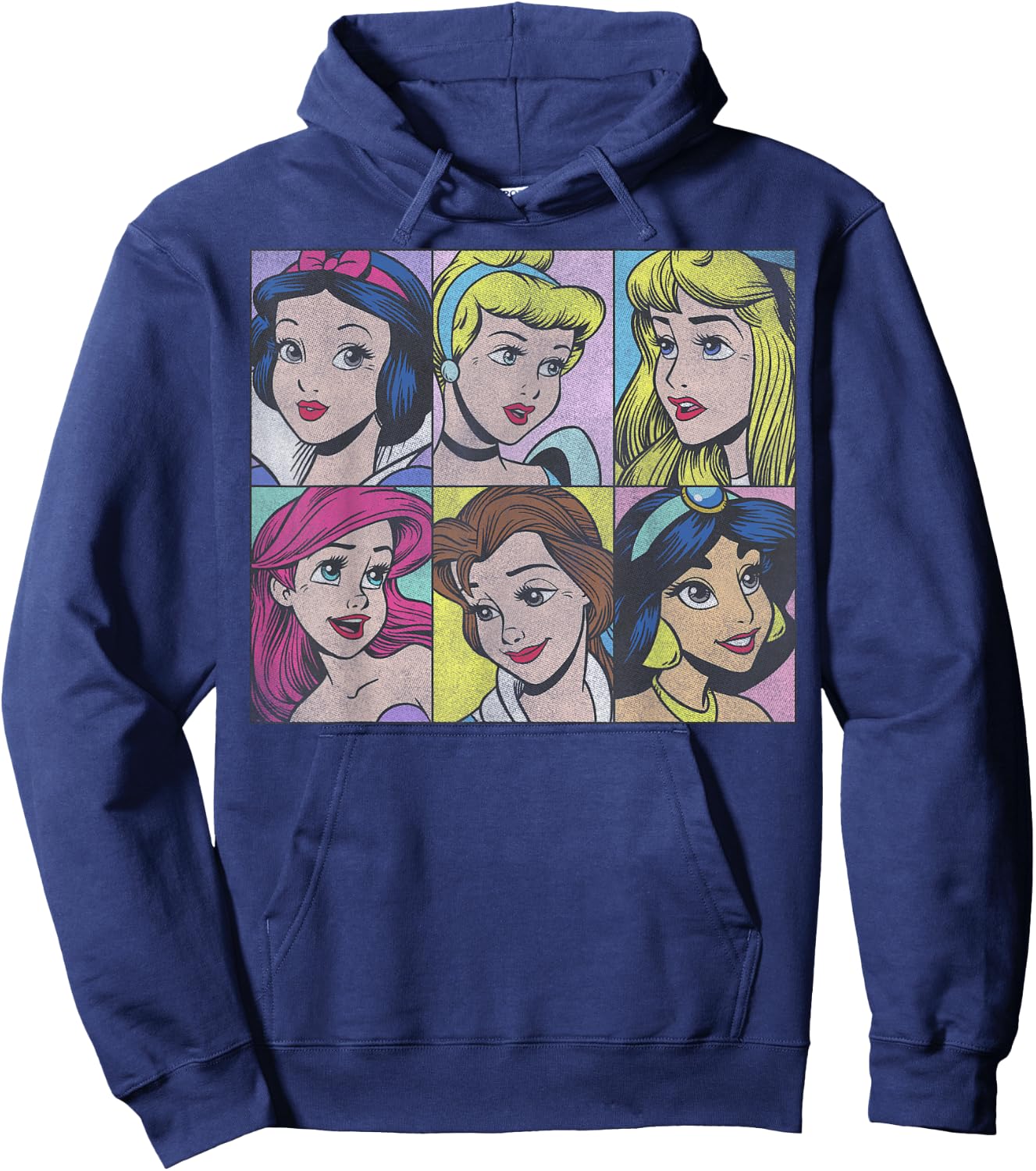 Disney Princess Pop Art Portraits Box Up Small Hoodie - Hoodie | Navy