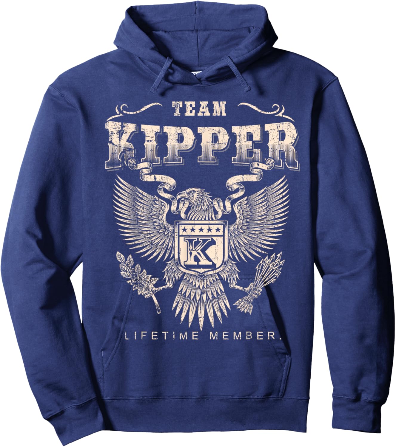 Team Kipper Lifetime Member - Kipper Name Hoodie - Hoodie | Navy