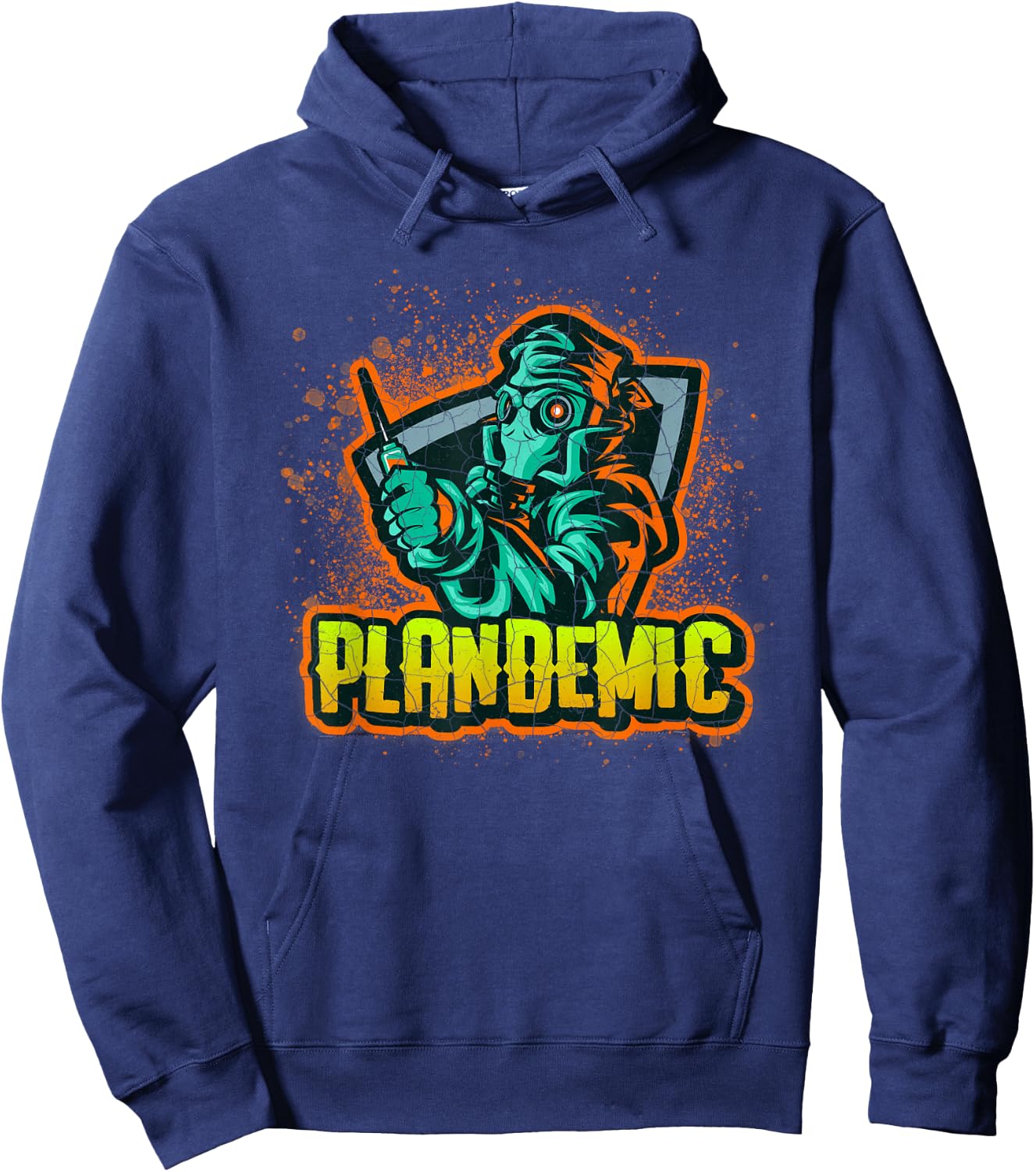 Plandemic Conspiracy Theory Evil Doctor Hoodie - Hoodie | Navy