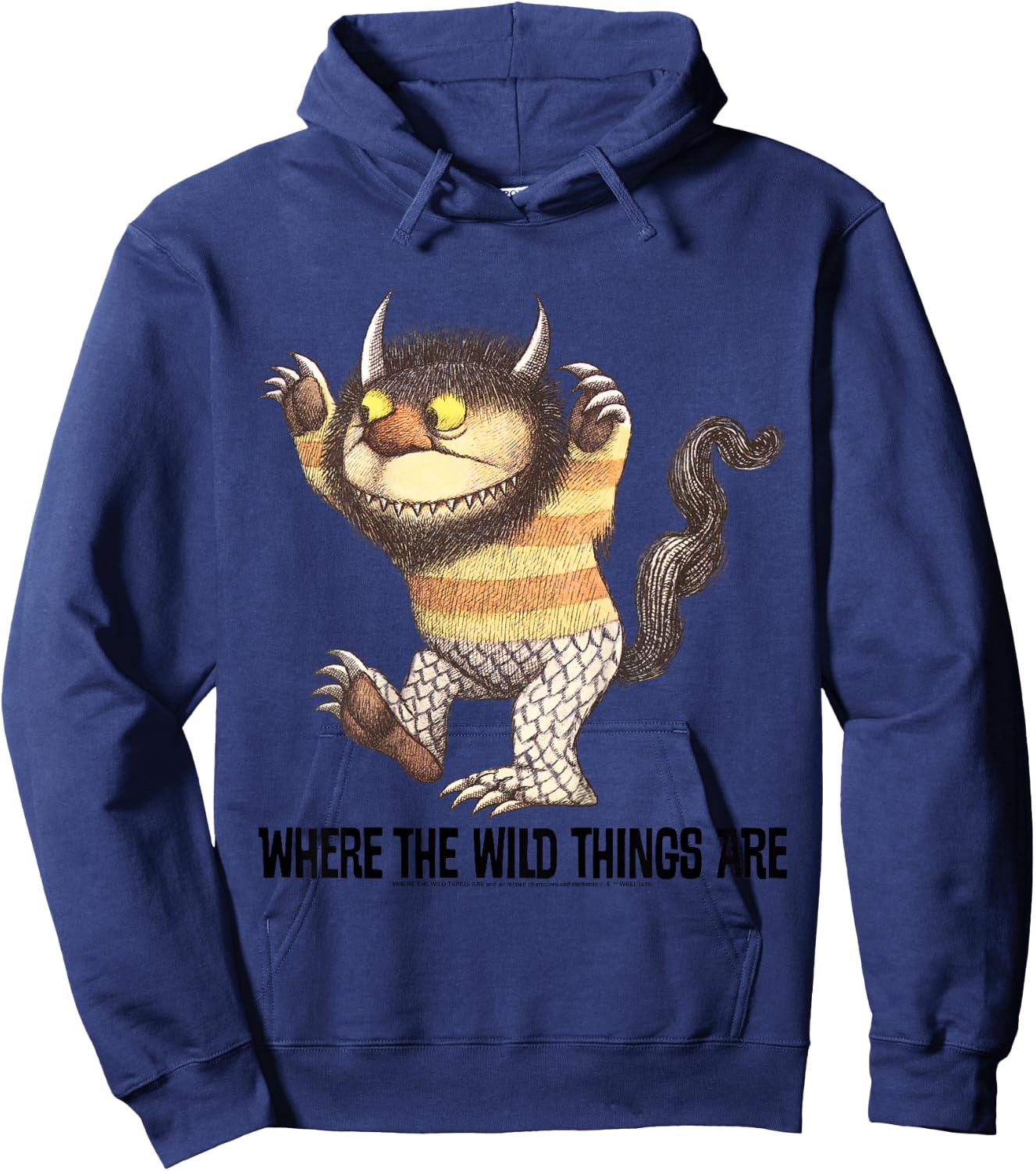 Kids Where The Wild Things Are Horned Monster Portrait Hoodie - Hoodie | Navy