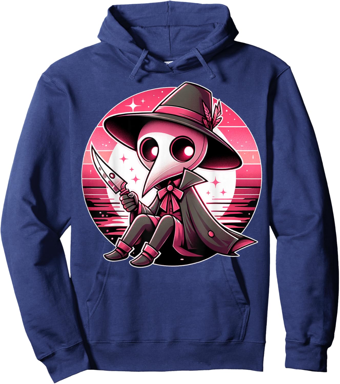 Creepy Cute Goth Kawaii Emo Soft Pastel Voodoo Anime Stuff Hoodie - Hoodie | Navy