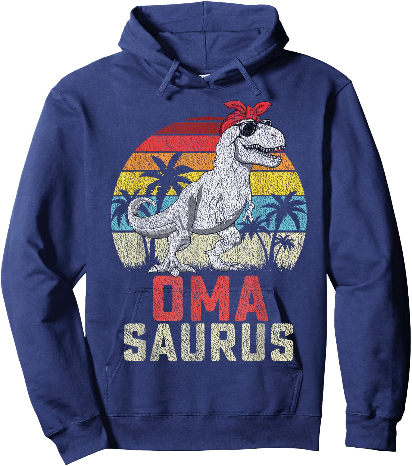 Omasaurus T rex Dinosaur Oma Saurus Mother's Family Hoodie - Hoodie | Navy