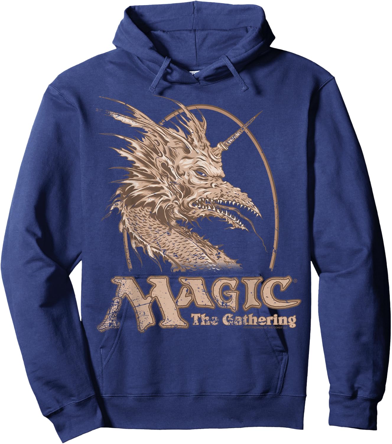 Magic: The Gathering Retro Dragon Logo Hoodie - Hoodie | Navy