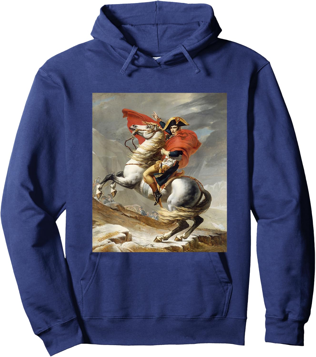Napoleon Bonaparte Jacques-Louis David Neoclassicism Art Hoodie - Hoodie | Navy