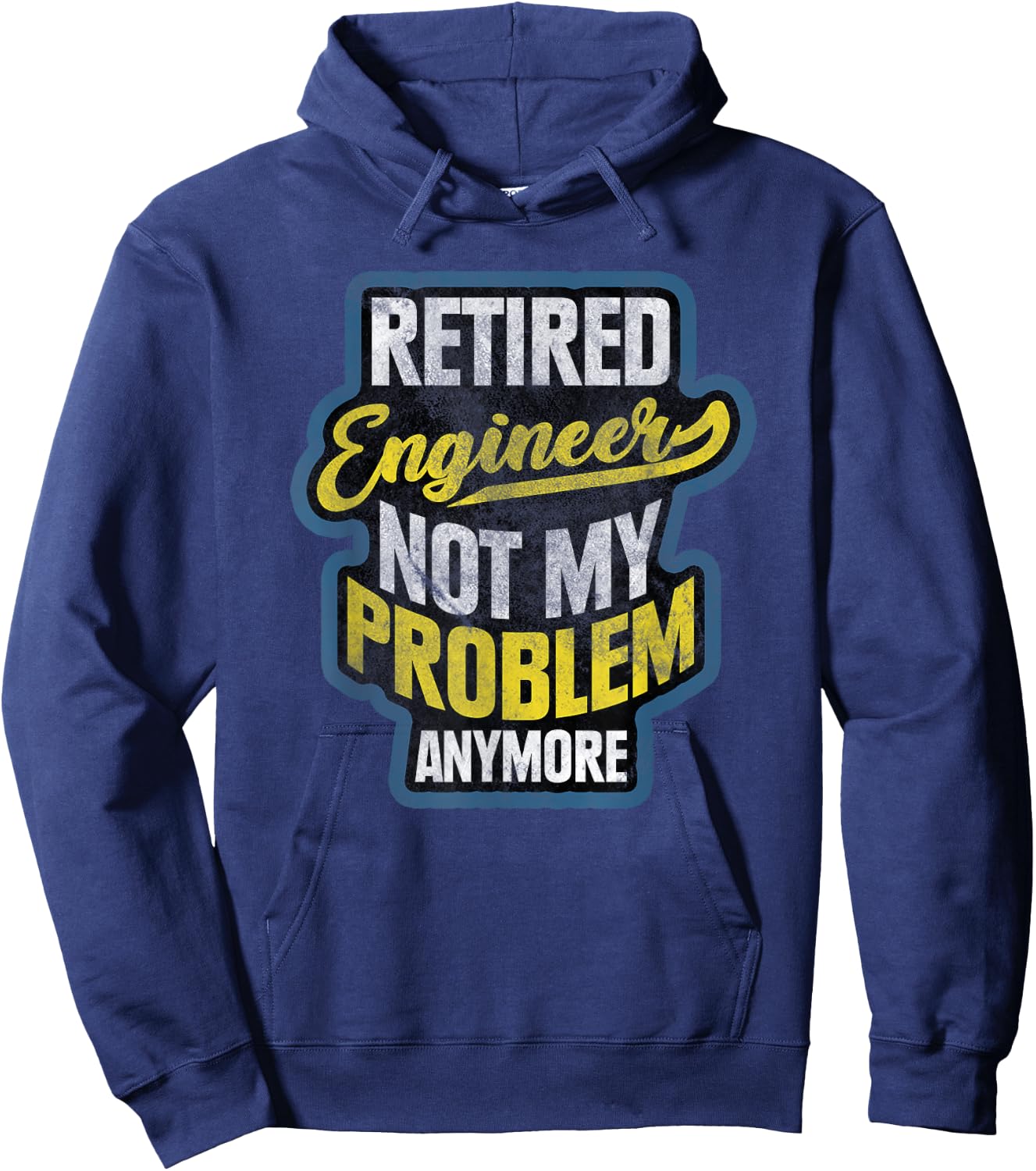 Engineer Retirement Gift Retired Engineer Hoodie - Hoodie | Navy