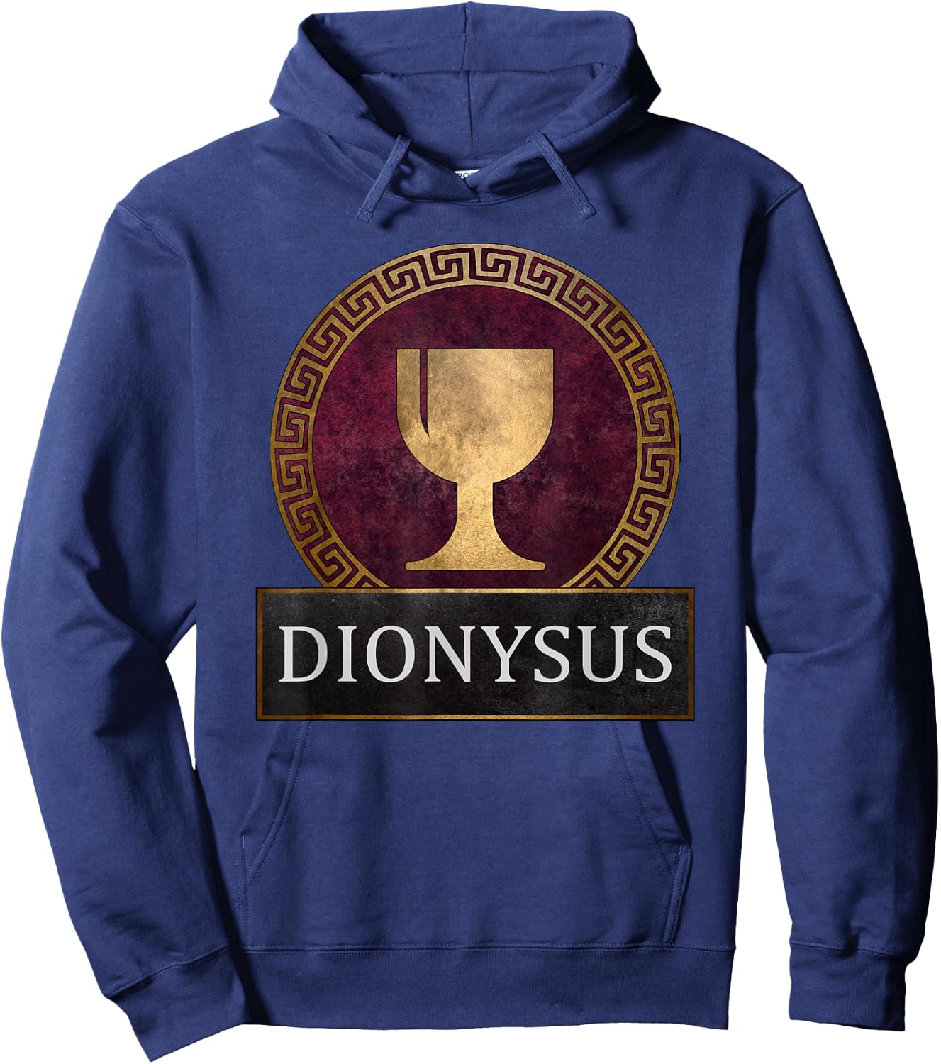 Dionysus Ancient Greek God of Wine Symbol Hoodie - Hoodie | Navy