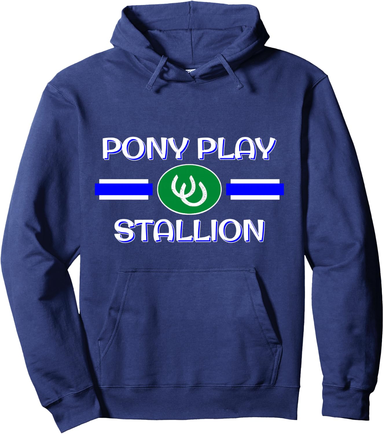 BDSM Pony Play Stallion Gear, Human PonyPlay Fetish Pride Hoodie - Hoodie | Navy