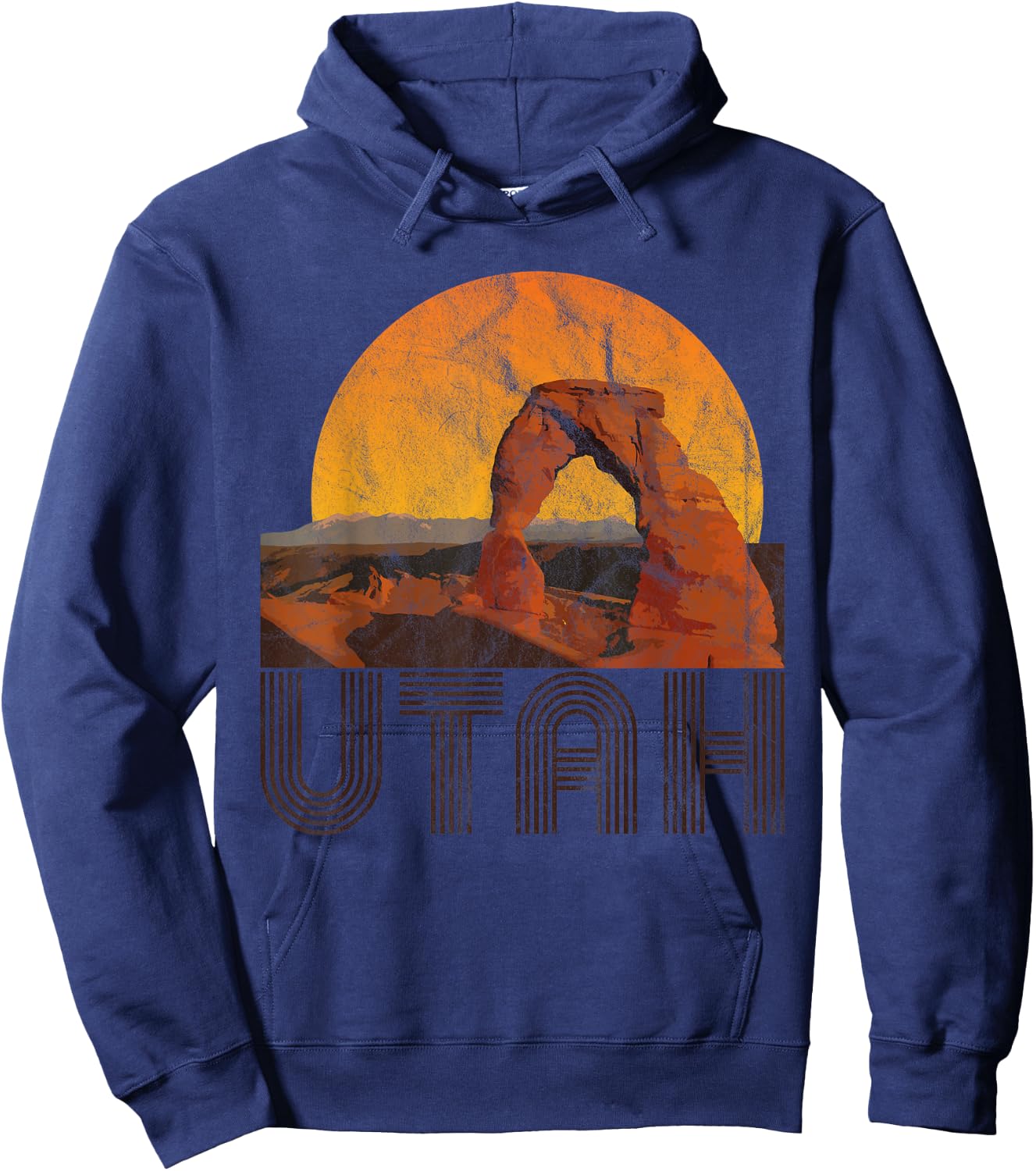 Vintage Utah Hoodie - Hoodie | Navy