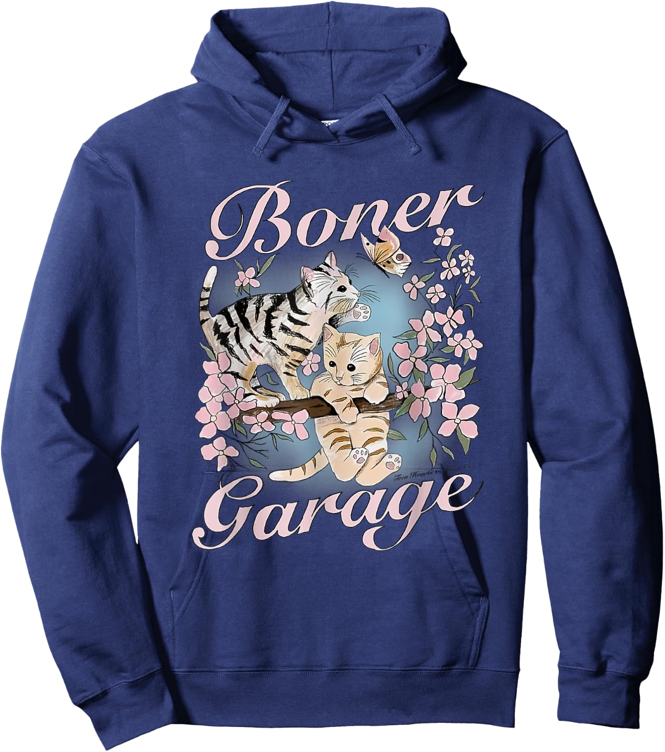 New Funny Kitty Boner Garage Funny Women Hoodie - Hoodie | Navy